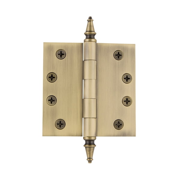 grandeur 4'' steeple tip heavy duty hinge with square corners