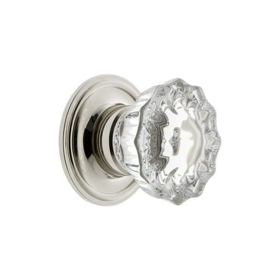 Grandeur Vers-Crys-Knob-Geo Versailles 1-3/8" Vintage Luxury Fluted Crystal Cabinet Knob -