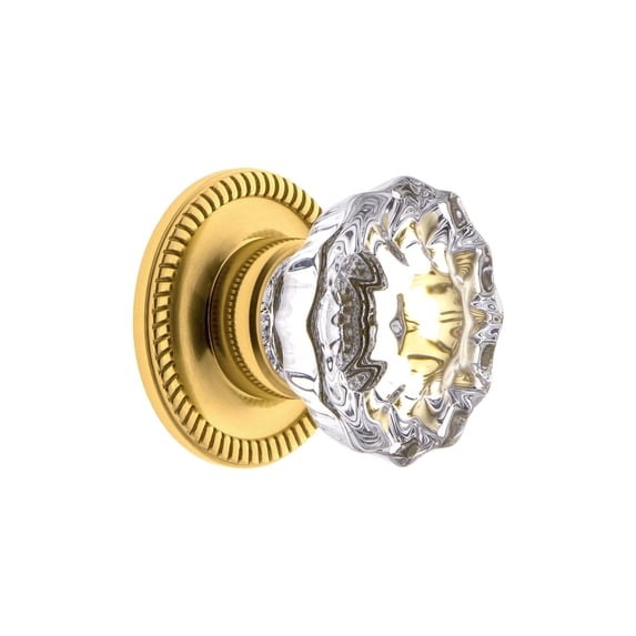 Grandeur 603359 Versailles 1-3/8" Luxury Restoration Solid Brass Cabinet Knob - Brass