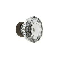 Grandeur Vers-Crys-Knob Versailles 1-3/8" Restoration Vintage Fluted Crystal Cabinet Knob