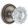 thumbnail image 1 of Grandeur Solver_Sd_Na Soleil Solid Brass Rose Single Dummy Door Knob - Grey, 1 of 6