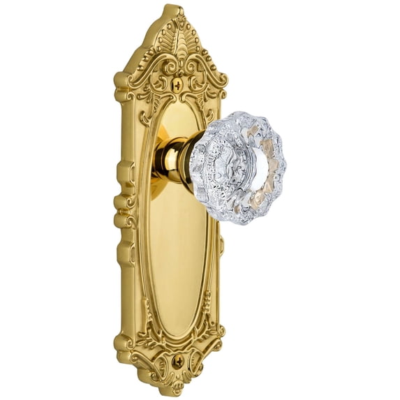 Grandeur Versailles Door Knob with Grande Victorian Plate