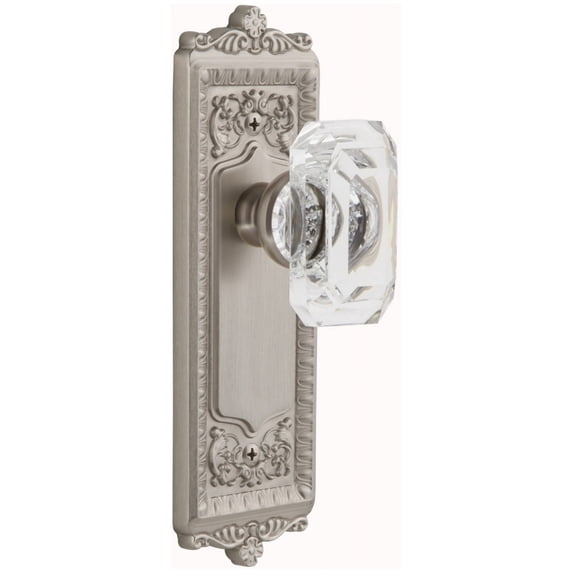 Grandeur Winbcc_Prv_238 Windsor Solid Brass Privacy Set - Nickel