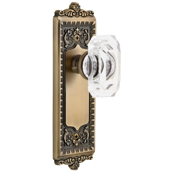 Grandeur 828026 Windsor Solid Brass Passage Set - Brass
