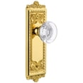 thumbnail image 1 of Grandeur 813611 Windsor Solid Brass Rose Passage Door Knob Set - Brass, 1 of 7