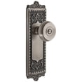 thumbnail image 1 of Grandeur Winbou_Prv_234 Windsor Solid Brass Rose Privacy Door Knob Set - Grey, 1 of 6