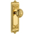 thumbnail image 1 of Grandeur Winwin_Psg_234 Windsor Solid Brass Rose Passage Door Knob Set - Brass, 1 of 7