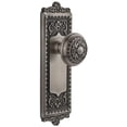thumbnail image 1 of Grandeur Winwin_Prv_234 Windsor Solid Brass Rose Privacy Door Knob Set - Grey, 1 of 7