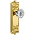thumbnail image 1 of Grandeur Winfon_Psg_234 Windsor Solid Brass Rose Passage Door Knob Set - Brass, 1 of 7