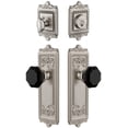 thumbnail image 1 of Grandeur Windsor Plate Single Cylinder Knob Combo Pack with Lyon Knob and matching Deadbolt, 1 of 6
