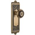 thumbnail image 1 of Grandeur Winpar_Psg_234 Windsor Solid Brass Rose Passage Door Knob Set - Brass, 1 of 7