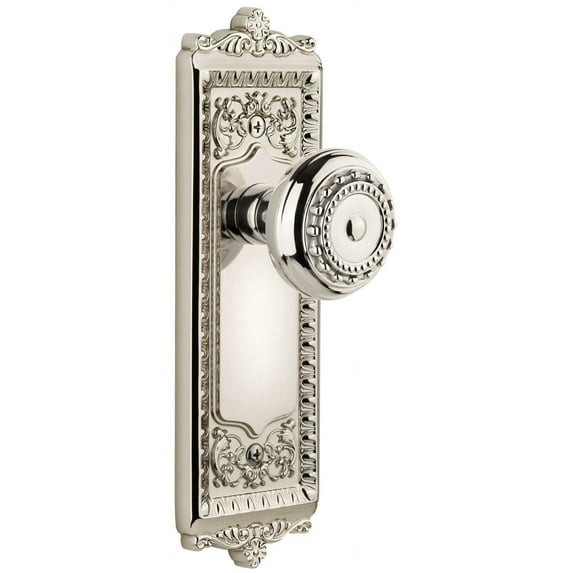 Grandeur Winpar_Sd_Na Windsor Solid Brass Rose Single Dummy Door Knob - Nickel