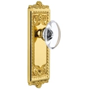Grandeur 810504 Antique Victorian Privacy Door Knob Set - Brass