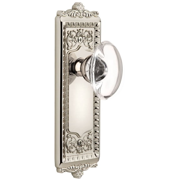Grandeur 800392 Antique Victorian Privacy Door Knob Set - Nickel