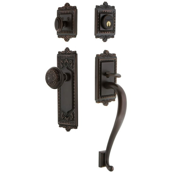 Grandeur Winwin_Eset_238_Sg Windsor Solid Brass Rose Keyed Entry Single Cylinder Sectional