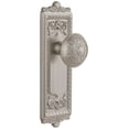 thumbnail image 1 of Grandeur Winwin_Psg_234 Windsor Solid Brass Rose Passage Door Knob Set - Nickel, 1 of 7