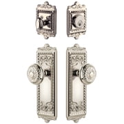 Grandeur 802380 Windsor Solid Brass Single Cylinder Keyed Entry Knobset And Deadbolt Combo