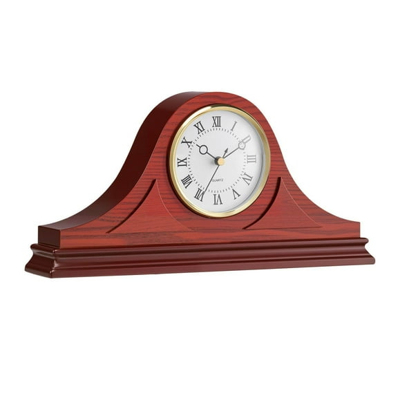 Grandfather Clock, 6.4 Inch Vintage Mantel Clock, Quiet Quartz Movement
