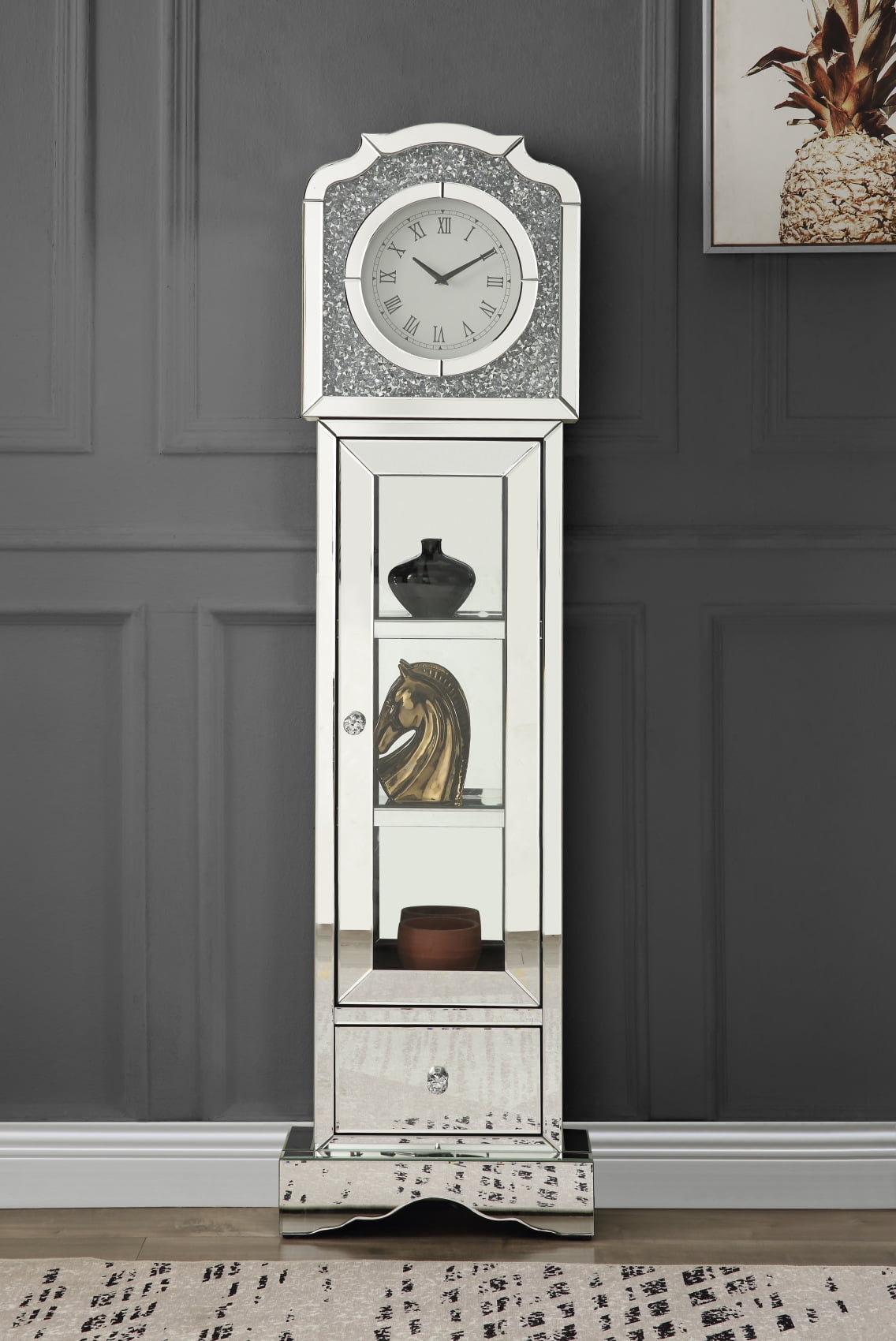 Grandfather Clock with Storage Floor and Grandfather Clocks
