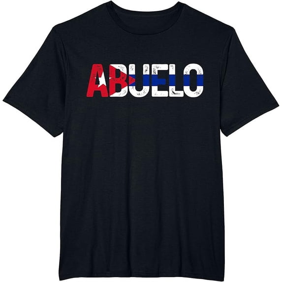 Grandfather Cuban Flag Pride Cuba Fathers Day T-Shirt