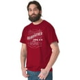 thumbnail image 1 of Grandfather Dad Jokes Funny Grandpa Men's Big & Tall Crewneck Graphic Tee Brisco Brands 4X, 1 of 5