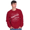 thumbnail image 1 of Grandfather Dad Jokes Funny Grandpa Men's Crewneck Sweatshirt Brisco Brands X, 1 of 6