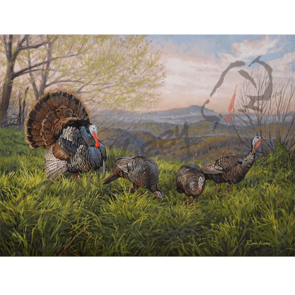 "Grandfather Gobbler" Wild Turkey Canvas Art Print