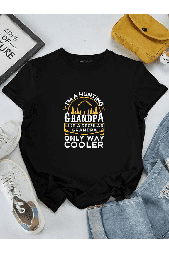 Grandfather Hunter Hobby Hunting Grandpa Family Quote Gift Unisex T-Shirt V15835 ,up to size 5XL
