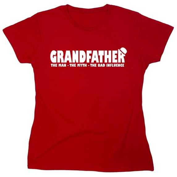 Grandfather The Man Sarcastic Humor Novelty Funny Women's Casual Tees