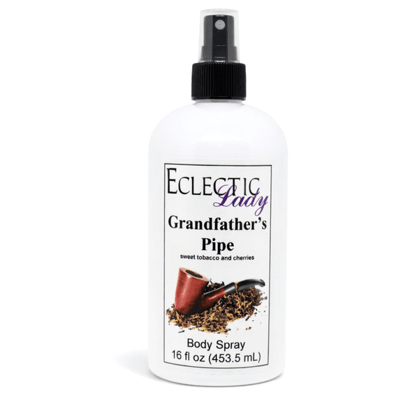 Grandfather's Pipe Body Spray, Eclectic Lady, Hydrating Mist, Unisex, 16 oz