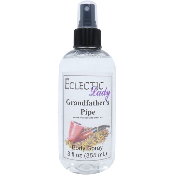 Grandfather's Pipe Body Spray, Eclectic Lady, Hydrating Mist, Unisex, 8 oz