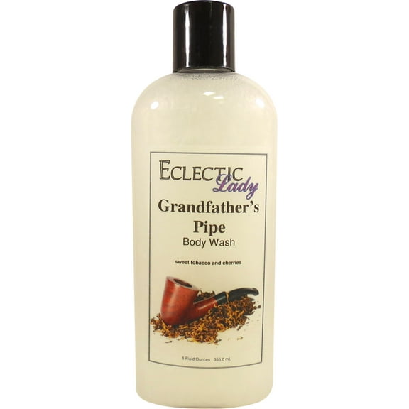 Grandfather's Pipe Body Wash by Eclectic Lady, Liquid Shower Gel for Women and Men, 8 Ounces