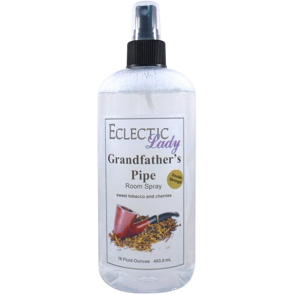 Grandfather's Pipe Room Spray by Eclectic Lady (Double Strength), 16 Ounces, Fragrant Aromatic Room Mist For Home, Room, Office