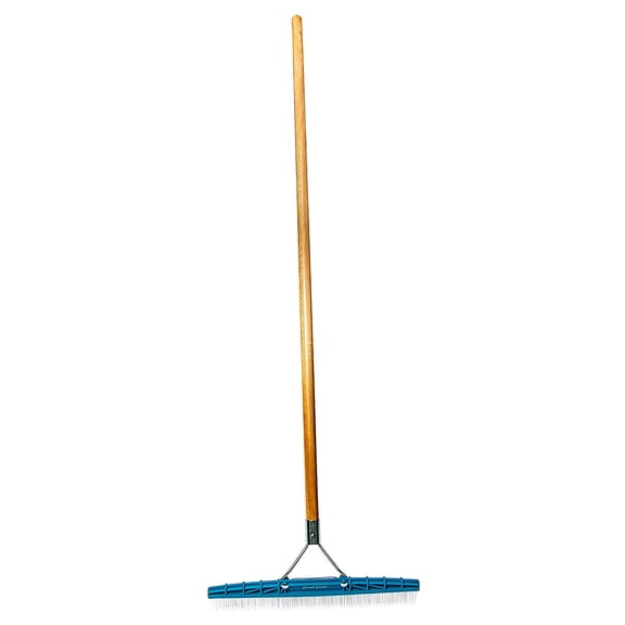 Grandi Groom AB24 Carpet Rake, 18-Inch Head, 54-Inch Handle, Blue