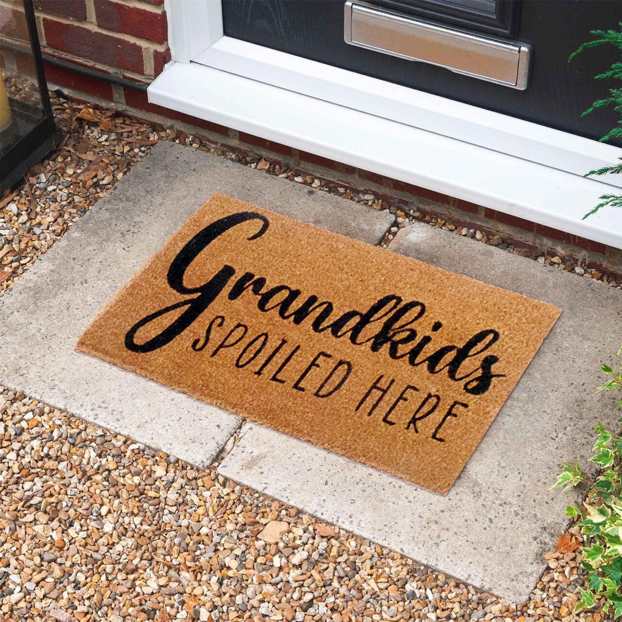 Grandkids Spoiled Here Doormat Funny Doormat Cute Doormat Gift for