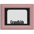 thumbnail image 1 of Grandkids Tabletop Picture Frame - Holds 4x6 Photo - Multiple Color Options Pink Frame with Black Insert, 1 of 4