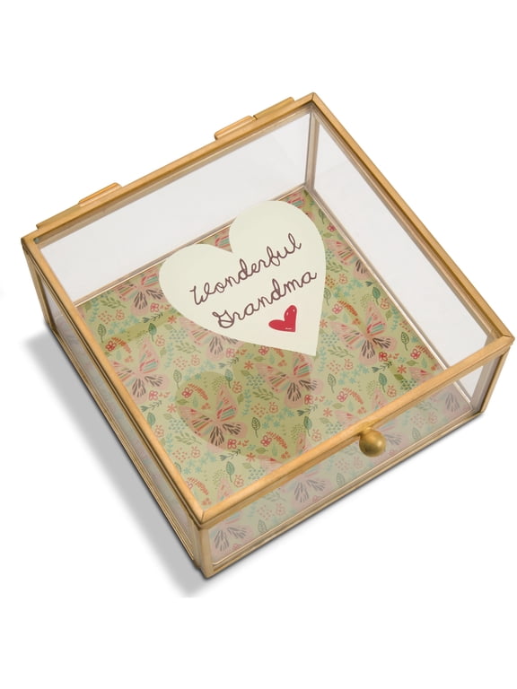 Grandma - 4.25" x 4.25" Glass Keepsake Box
