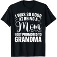 thumbnail image 1 of Grandma Art For Mom Women Grandmother Promoted To Grandma T-Shirt, 1 of 4