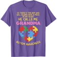 thumbnail image 1 of Grandma Autism Awareness Grandson Piece of My Heart Unisex T-Shirt for Men Women,Maroon Color,Size M, 1 of 5