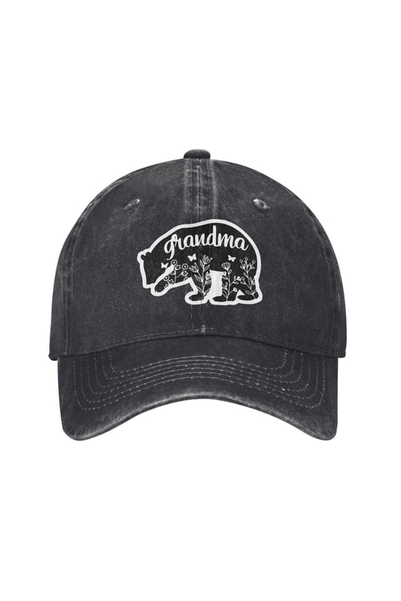 Grandma Bear Cowboy Hat Baseball Hat Trucker Hat For Men Women Retro Denim Hats Baseball Cap Dad Hat
