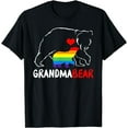 thumbnail image 1 of Grandma Bear Proud Mom Mama Rainbow LGBT Pride Mother Day T-Shirt, 1 of 4