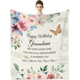 thumbnail image 1 of Grandma Birthday Gifts, Birthday Gifts for Grandma Throw Blanket 60x50 Inches, Grandma Gifts for Birthday, Grandma Birthday Gifts from Grandchildren, Grandmother Birthday Gifts for Grandma Unique, 1 of 6