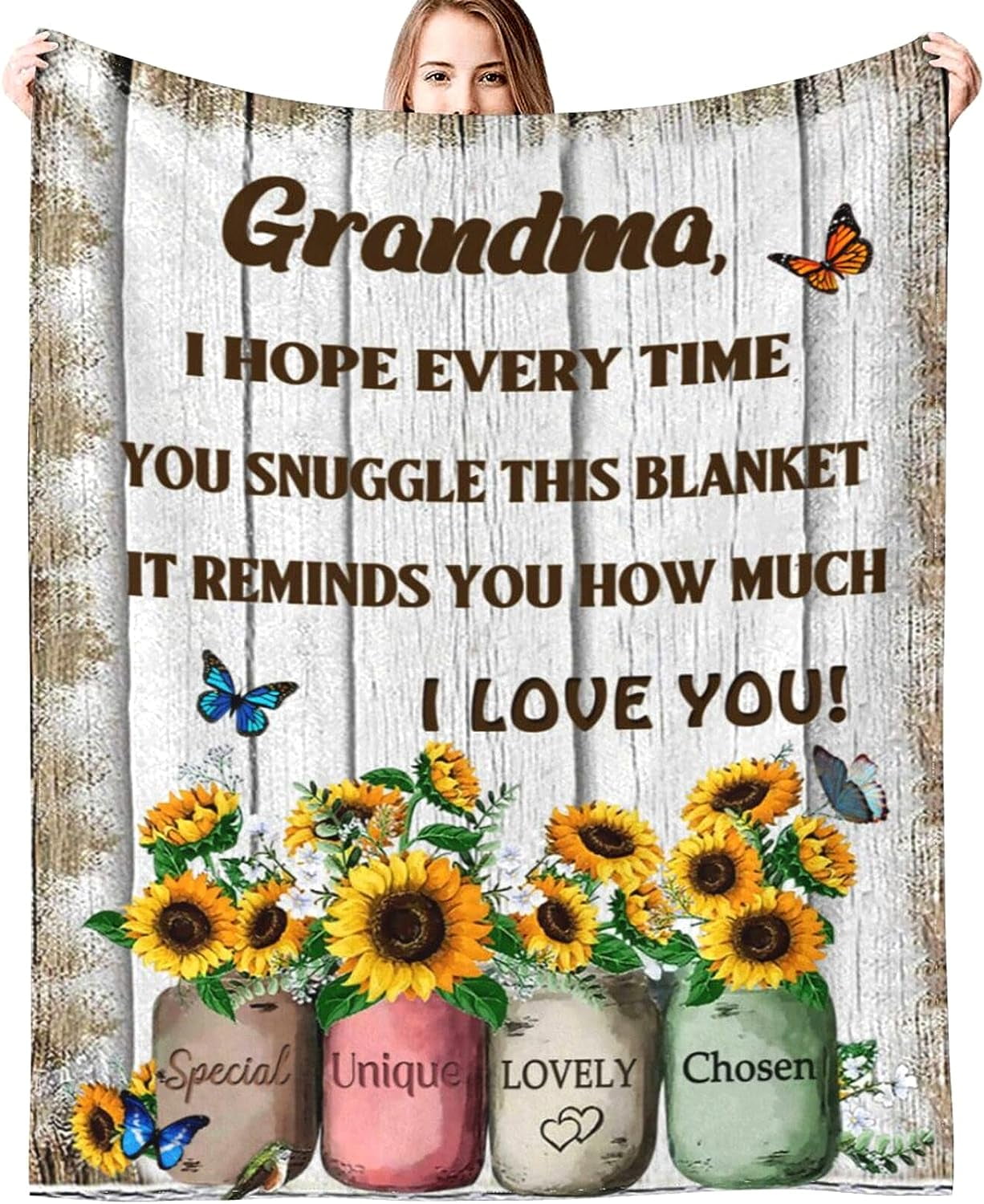 To My Grandma Throw