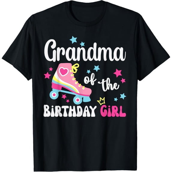 Grandma Birthday Rolling Skate Birthday family Party T-Shirt