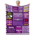 thumbnail image 1 of Grandma Blanket, Birthday Gifts for Nana from Grandkids, 50"x60" Mother''s Day Blanket Gift to My Grandma, Soft Cozy Flannel Throw Blanket for Nana Birthday Christmas Thanksgiving Day, 1 of 1