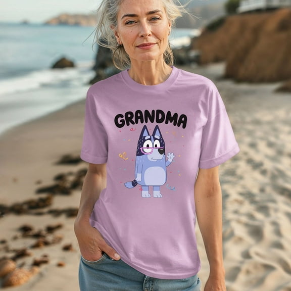 Grandma Bluey Comfort Colors Unisex T-shirt, Bluey Family Shirt, Nana Tee
