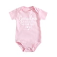 thumbnail image 1 of Grandma Bodysuit For Baby Boy Girl Grandmas Newborn My Grandma Loves Me Baby Clothes Medium Pink-style 0-3M, 1 of 4
