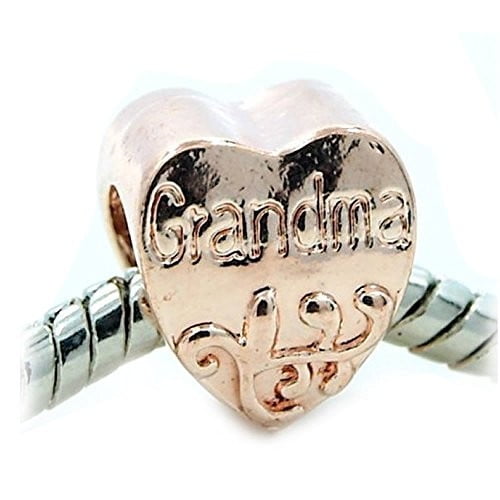 Grandma Charm European Bead Compatible for Most European Snake Chain Bracelet