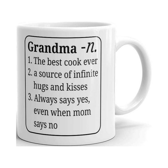Grandma Definition Best Cook Ever Coffee Tea Ceramic Mug Office Work Cup Gift