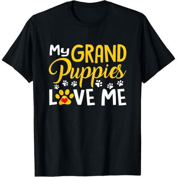 Grandma Dogs Puppy Lover Gift My Grandpuppies Love Me T-Shirt
